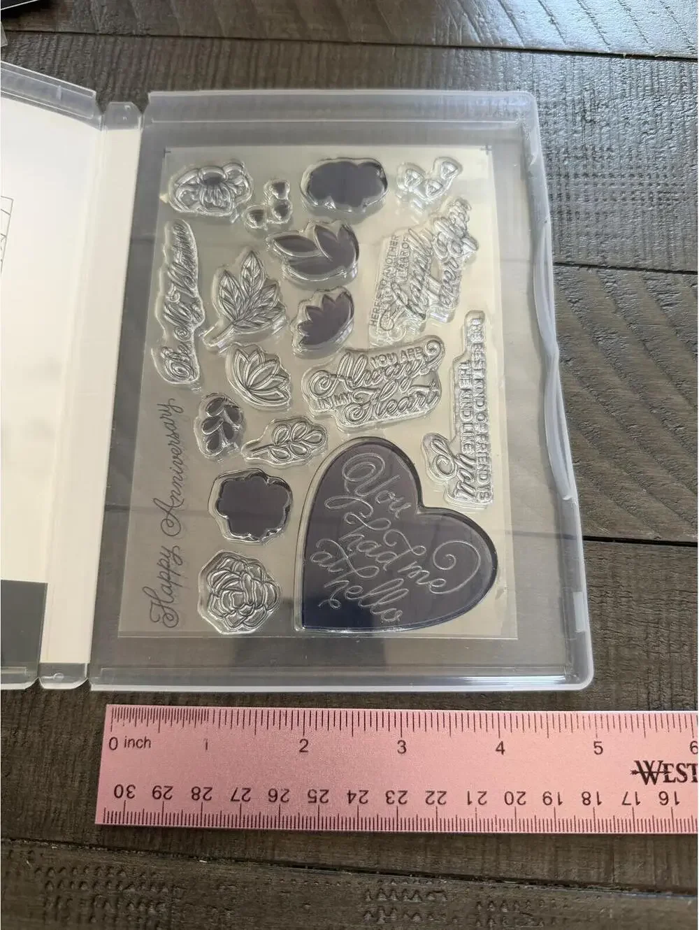 Stampin’ Up Always In My Heart stamp set with Floral Heart Dies die cut set